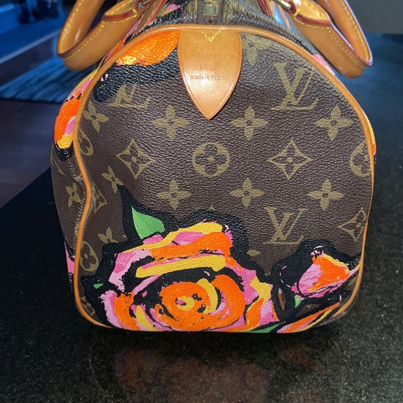 LIMITED EDITION Louis Vuitton Speedy Stephen Sprouse Roses Floral Damier Vernis - Picture 6 of 16